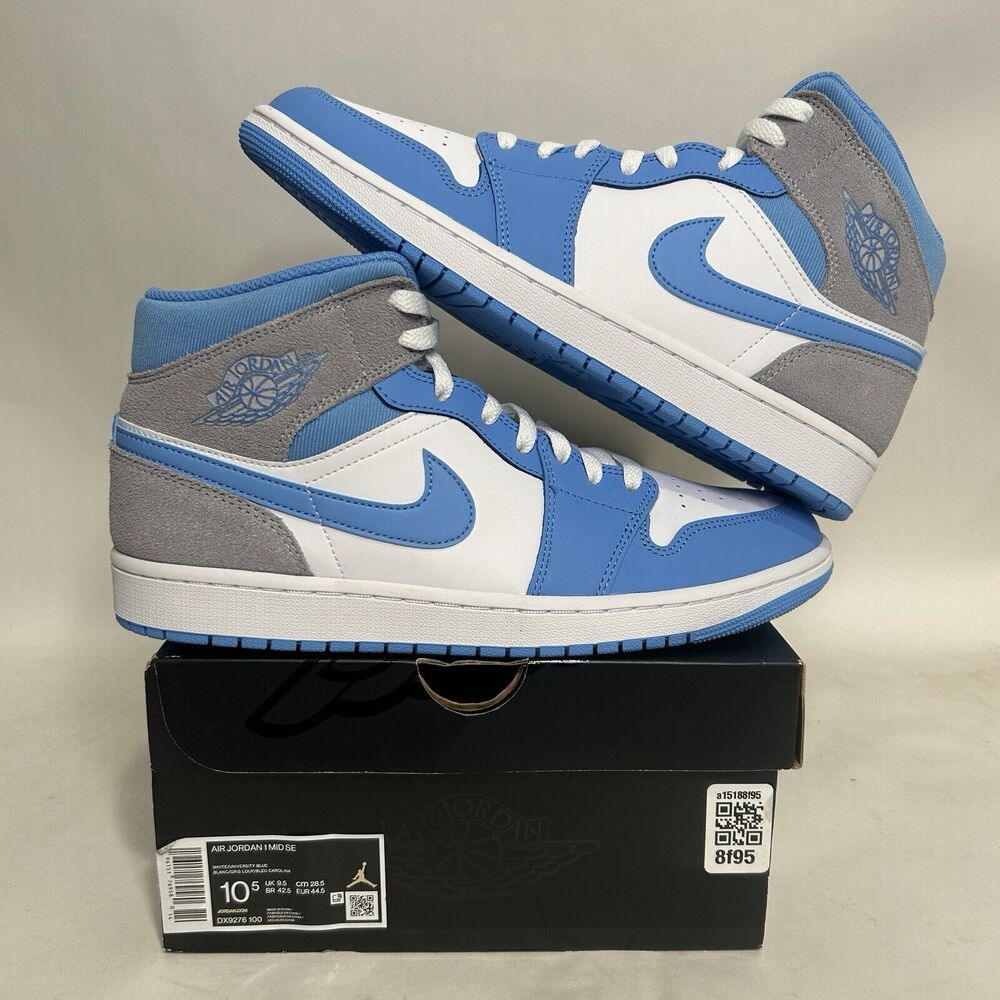 Nike Air Jordan 1 Mid SE Retro “University Blue/UNC” 2024 - Picture 1 of 6